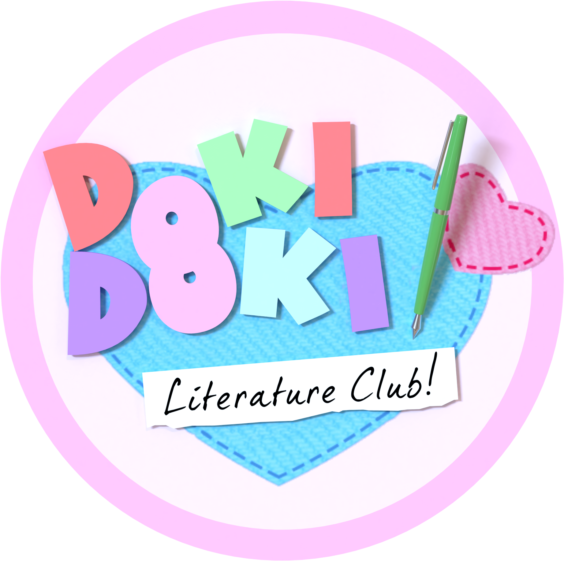 Download Oc Fanart3d Logo Doki Doki Literature Club Roblox Decal - club logo roblox