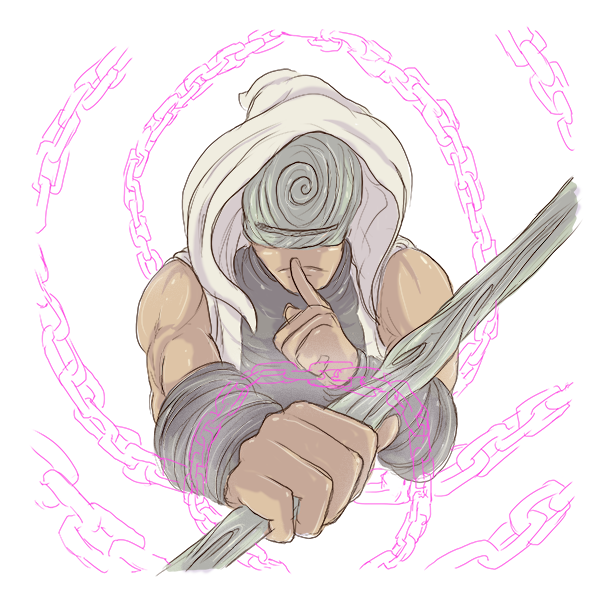 Stallos Wordbringer Priest Casting Silence - Drawing (603x600), Png Download
