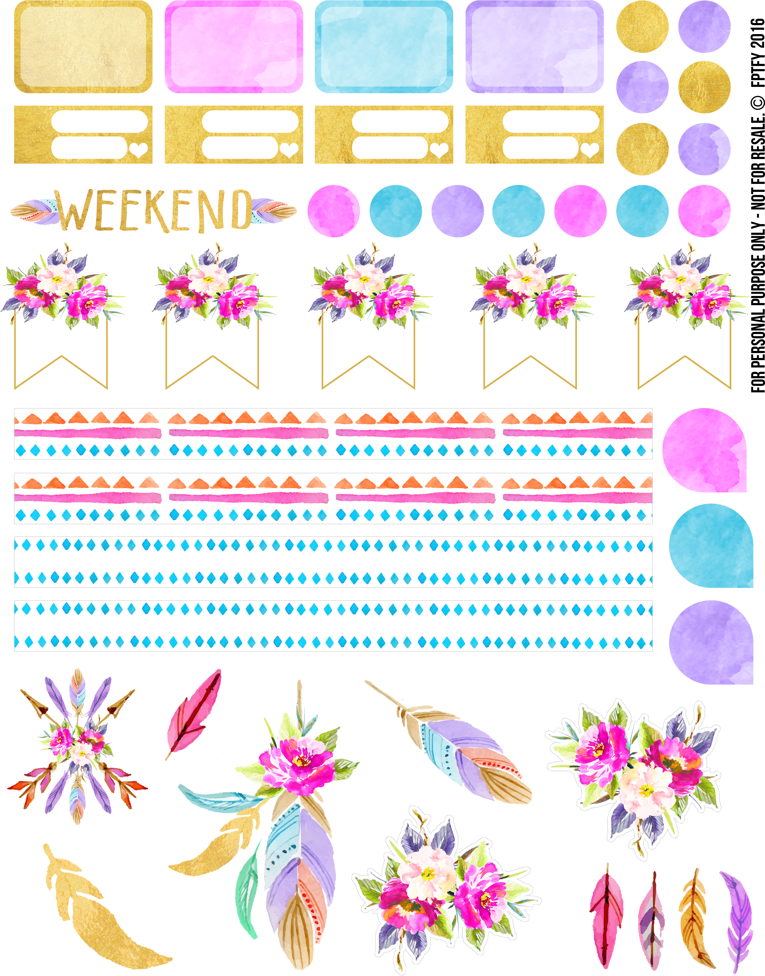 Free Planner Addict Printables Collection3 Fptfy 2 - Plastic Canvas (2550x3300), Png Download