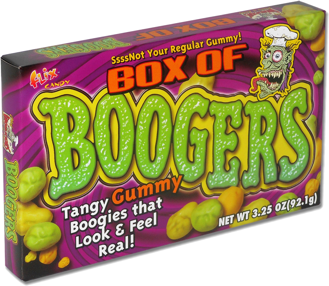 Box Of Boogers - Flix Candy Box Of Boogers (1172x1036), Png Download