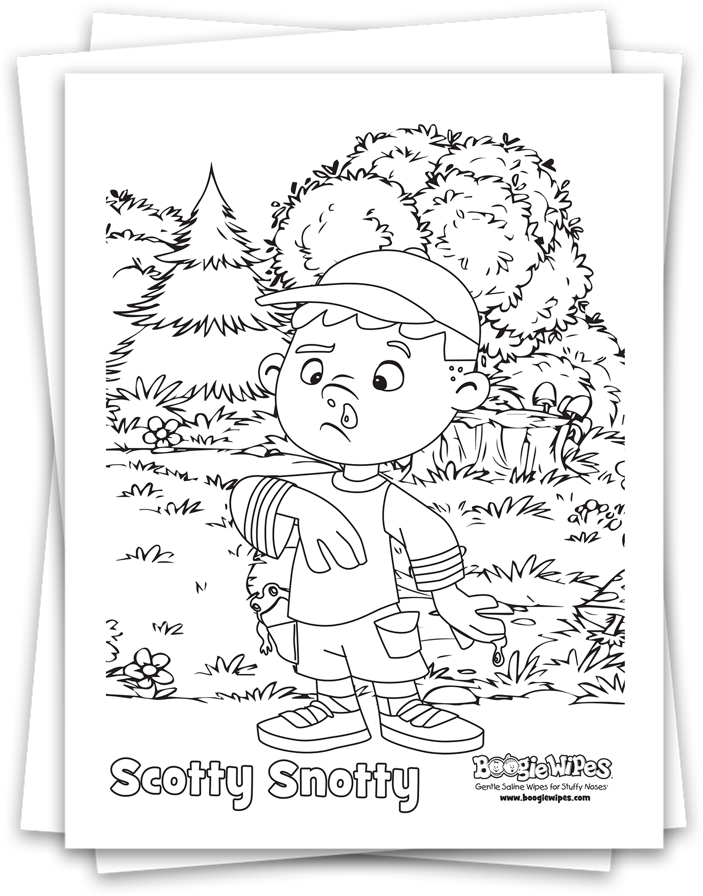 Coloring Activity Sheets - Booger Coloring Page (1404x1788), Png Download