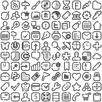 Icons Png Pack Clip Freeuse Library - Icon Pack Png (360x360), Png Download