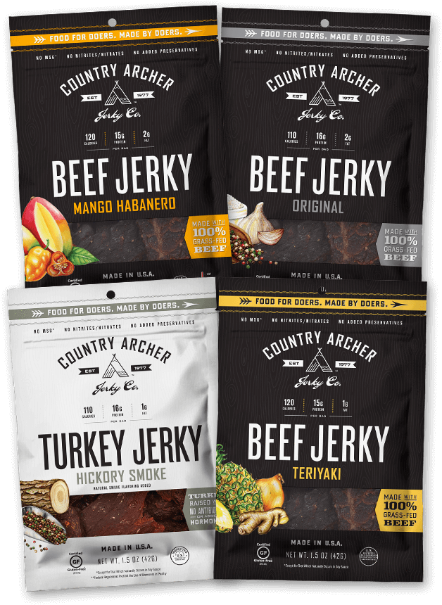 Country Archer - All Natural Beef Jerky Original - (900x900), Png Download