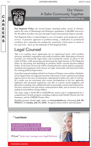 Peel Regional Police (358x537), Png Download