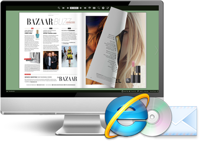 Insert The Digital Books Into Your Web Pages And Blog - Software (415x310), Png Download