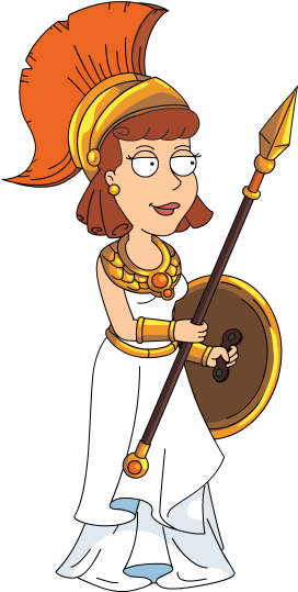 Athena Animation - Athena Cartoon Png (279x547), Png Download
