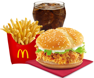 Burger Mcdo With Fries Price (435x320), Png Download