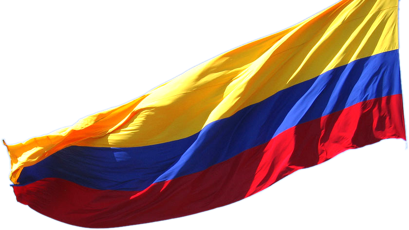 Share This Image - Flag Of Colombia Png (840x473), Png Download