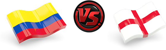 Fifa World Cup 2018 Colombia Vs England Png Transparent - Colombia Vs England World Cup 2018 (599x233), Png Download
