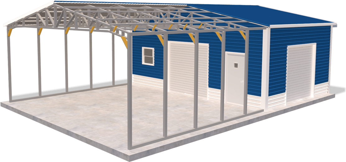 Garage-braces - Shed (1614x620), Png Download