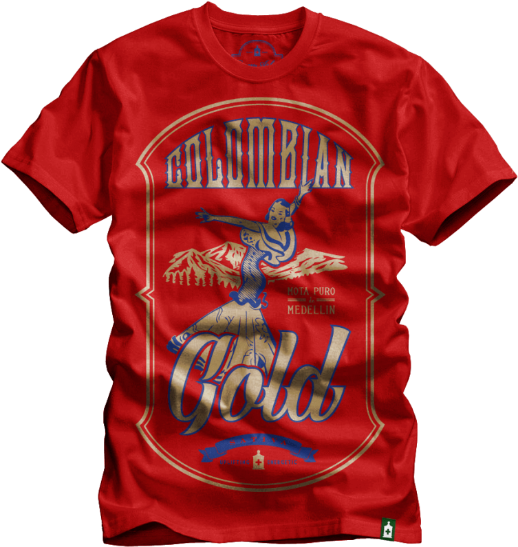 Colombian Gold - T-shirt (768x833), Png Download