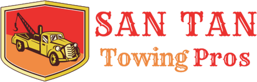 San Tan Towing Pros Logo - Vintage Tow Truck Wrecker Shield Retro Throw Blank (1000x468), Png Download