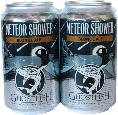 Ghostfish Meteor Shower Blonde Ale - Caffeinated Drink (400x388), Png Download