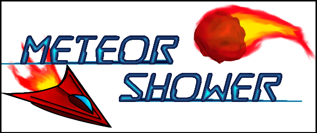 Meteor Shower - Electric Blue (640x270), Png Download