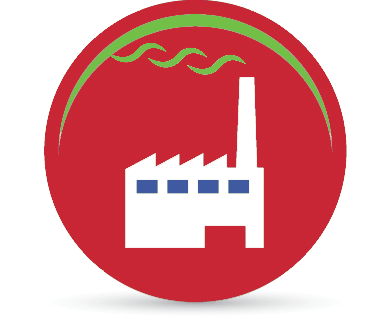 Greenhouse Button - Manufacture Icon Grey (391x320), Png Download