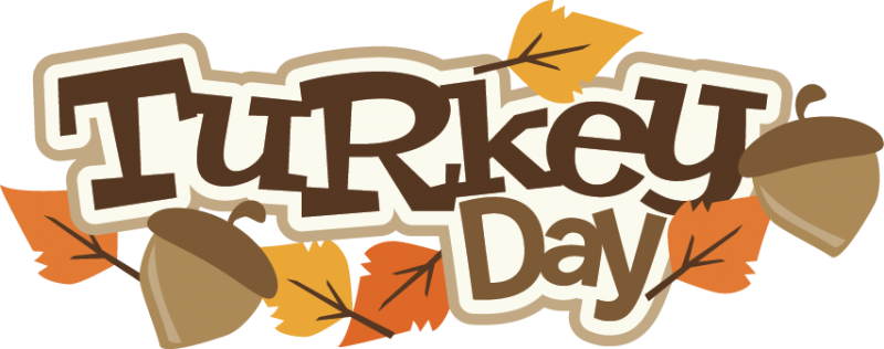 Turkey Day Svg Scrapbook Title Turkey Svg Cut File - Turkey Day (800x316), Png Download