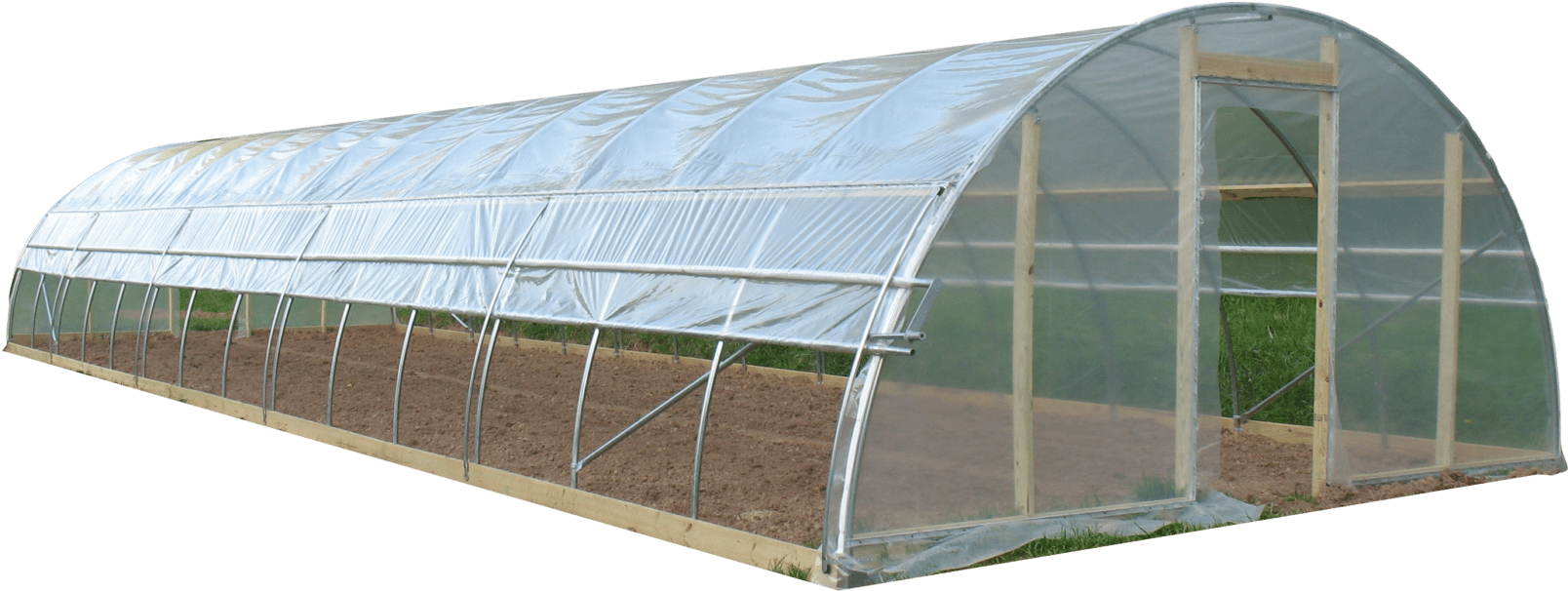 High Tunnel Production Greenhouses - Polytunnel (1700x666), Png Download
