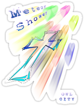 Meteor Shower - Badge (375x360), Png Download