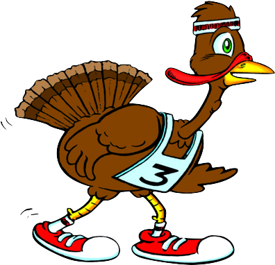 Running Turkey Png Svg Free - Happy Thanksgiving Runner (537x437), Png Download