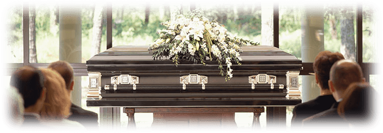 Funeral - People Sitting At Funeral (768x275), Png Download