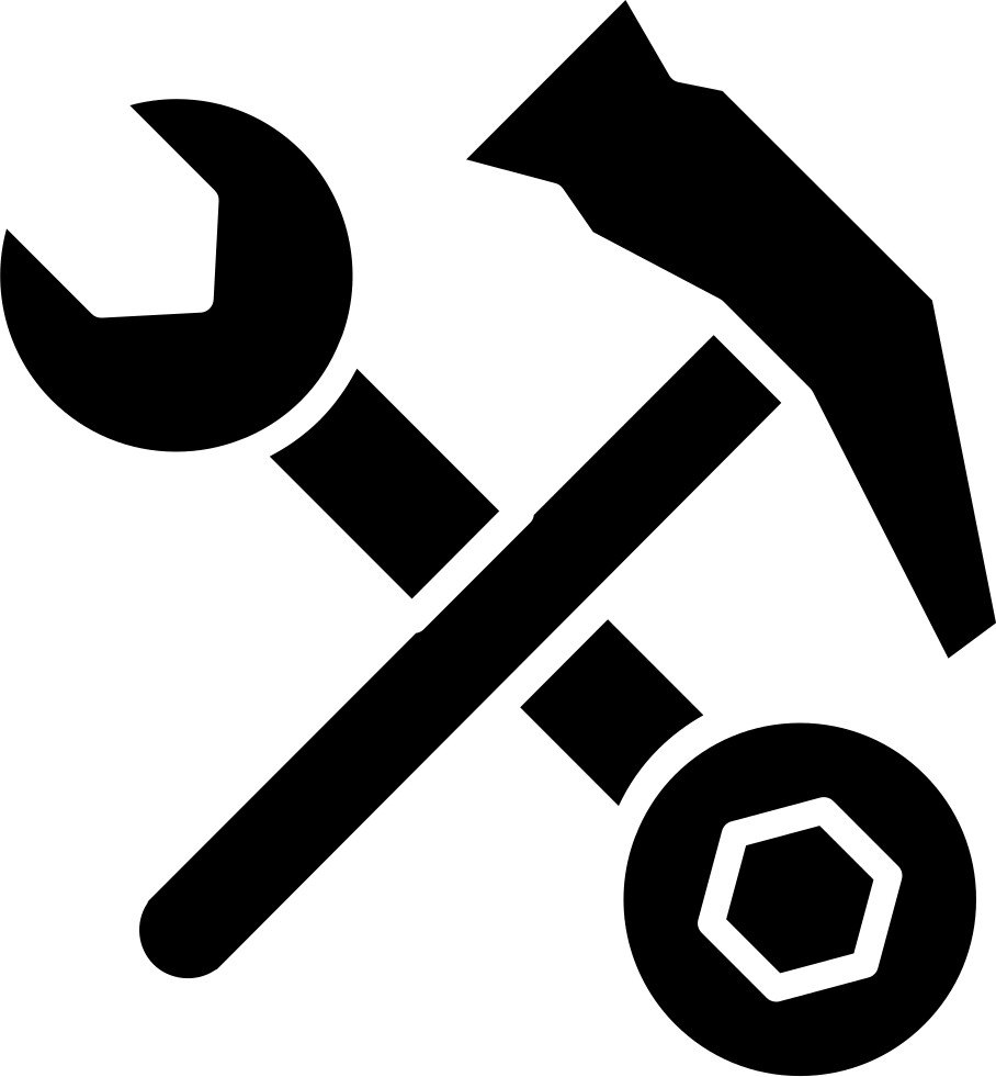 Hammer And Double Sided Wrench Tools Comments - Bi Sexual Symbols (908x981), Png Download