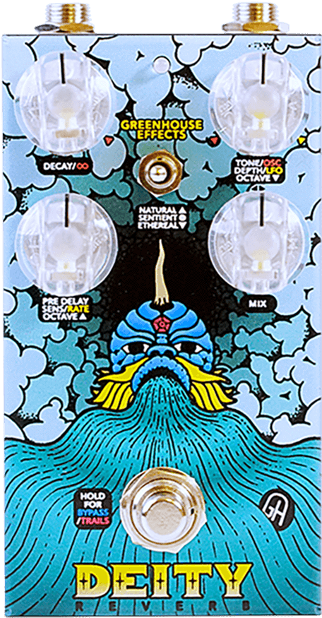 Greenhouse Deity Reverb Pedal - Greenhouse Deity (1000x1000), Png Download