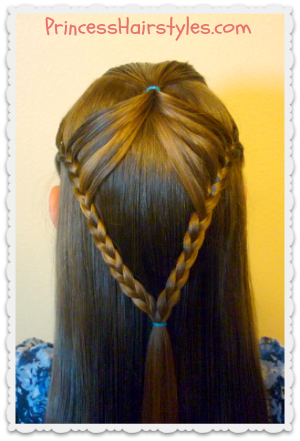 Fairy Wings Braid, Half Up - Hairstyle (300x441), Png Download