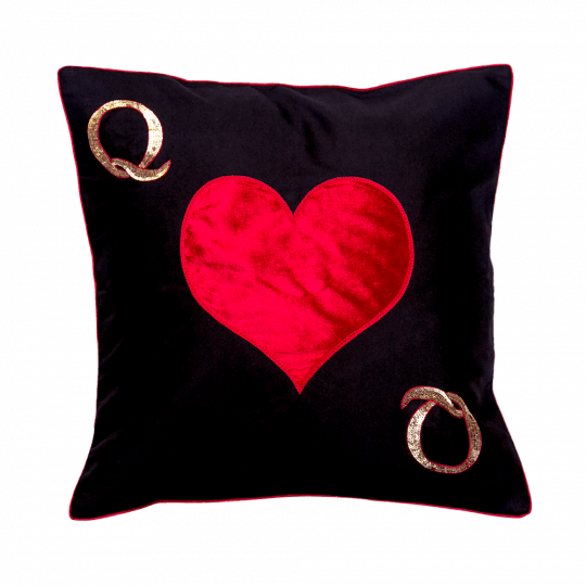 Queen Of Hearts - Cushion (540x540), Png Download