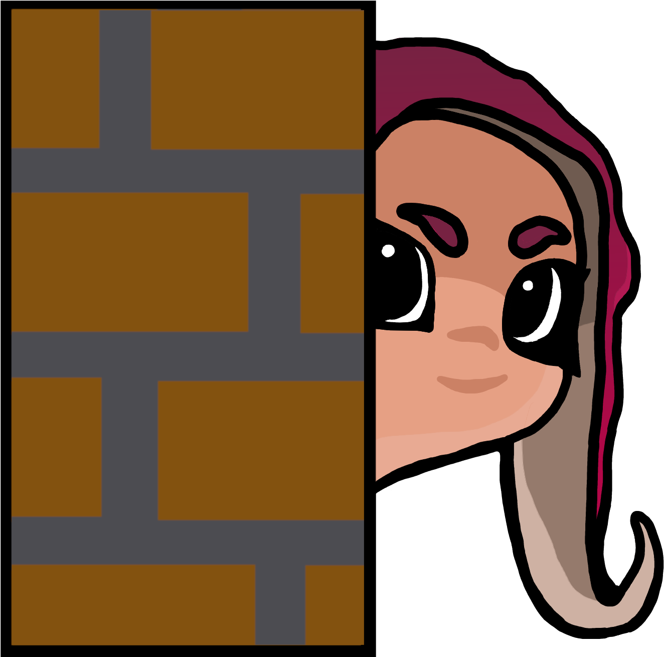Fan Art - Peeking Octoling (1380x1320), Png Download