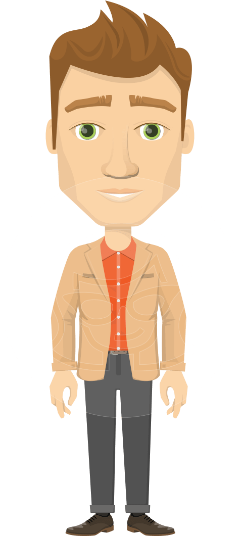 I'm The - Cartoon Office Man Png (957x1060), Png Download