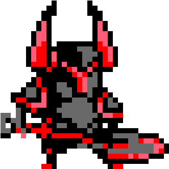 Black Knight - Shovel Knight Black Knight Sprite (390x390), Png Download