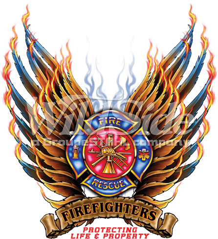 Stock Transfer - Firefighters Kick Ash Shirts (525x525), Png Download