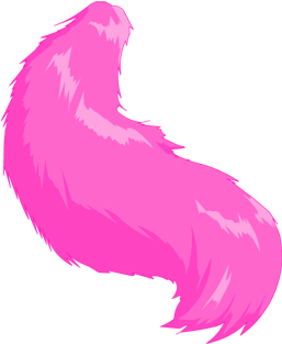 Cat Burglar Tail - Pink Cat Tail Transparent (350x350), Png Download