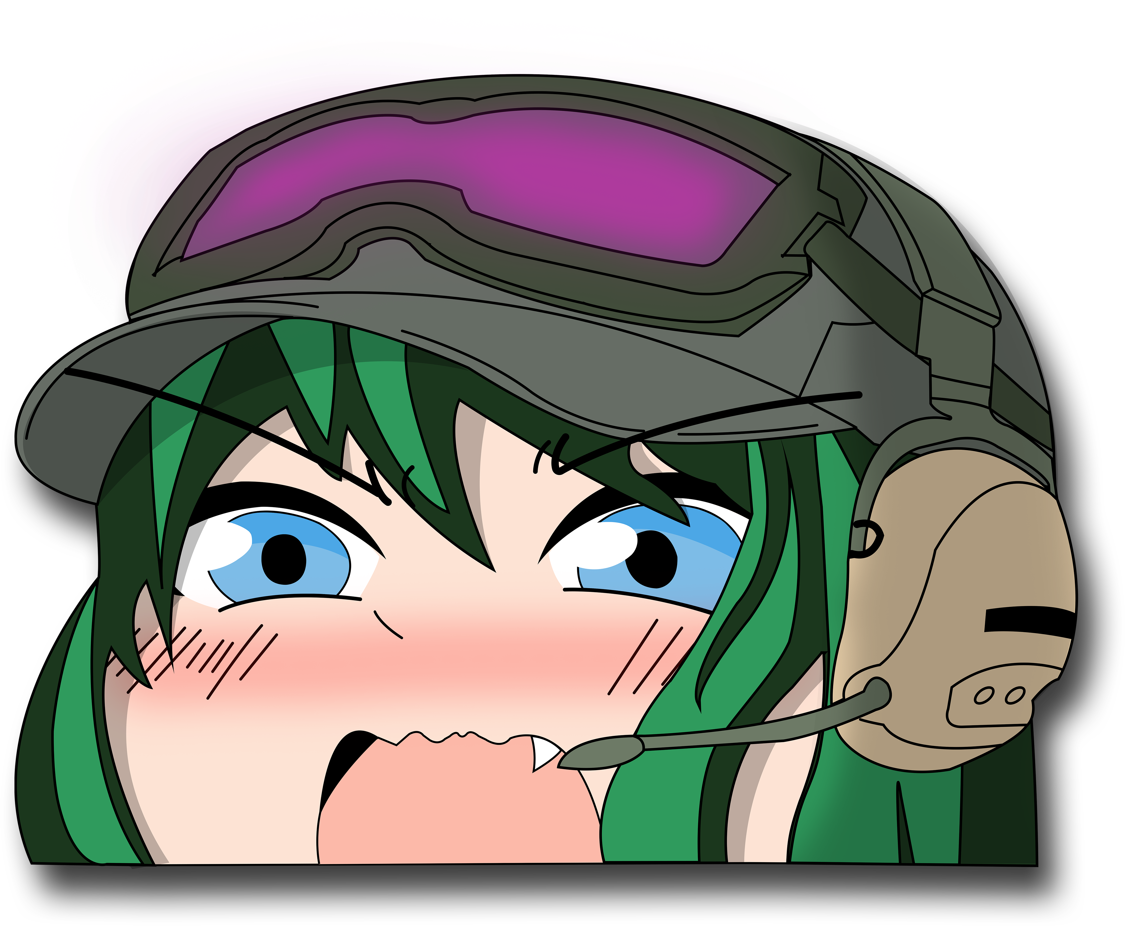 Ela Peeking - Cartoon (5000x6000), Png Download