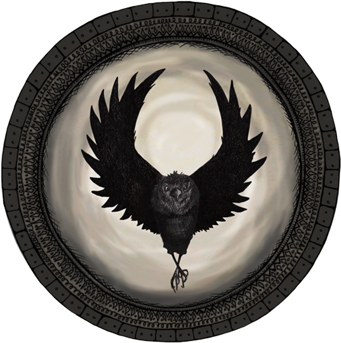 "endless Nights," Pen And Ink, Digitally Color " - Emblem (700x701), Png Download