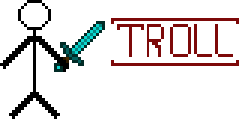 Troll Movie Poster - Minecraft Diamond Sword (900x450), Png Download