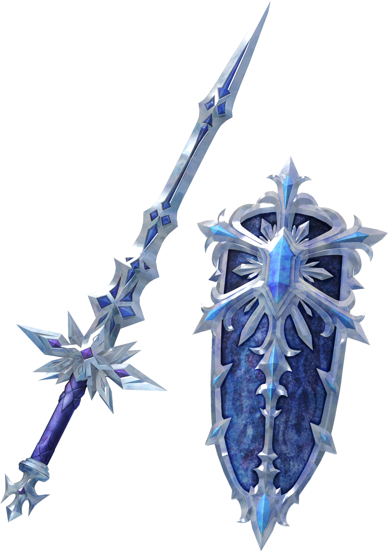 Ice Sword And Shield (2000x2000), Png Download