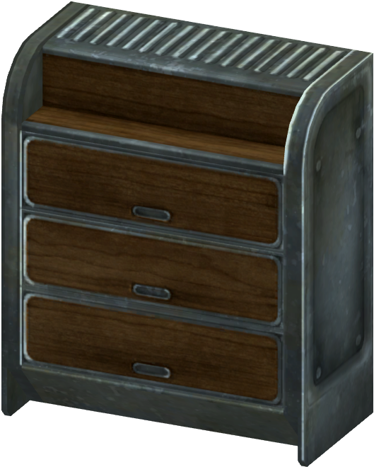 Vault 101 Dresser - Chest Of Drawers (594x723), Png Download