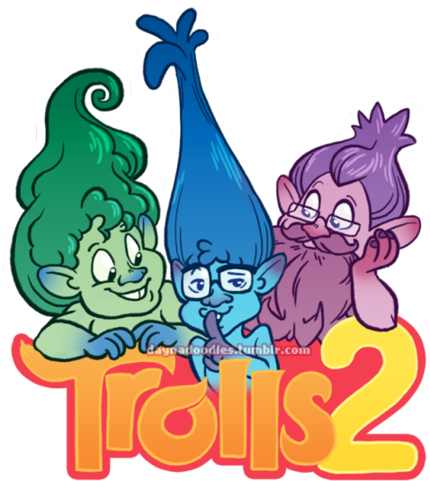 Congrats To The Mcelroys With Their Trolls 2 Success - Tumblr (500x548), Png Download