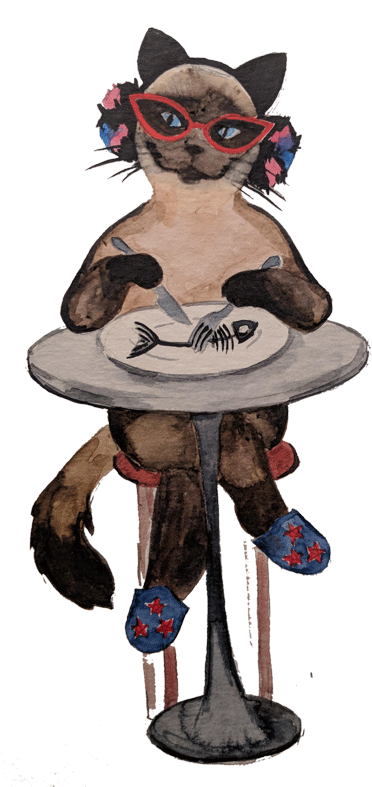 Cats Visits - New York Tails (400x797), Png Download