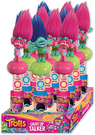 Dreamworks Trolls Character Light & Sound Wand Candy - Trolls Light Up Talker (500x500), Png Download