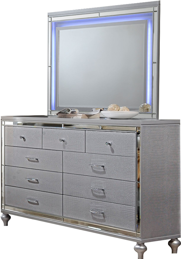 Nadine Dresser - New Classic Valentino Dresser With Mirror (1600x900), Png Download