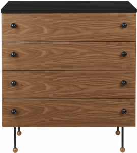 62 4 Drawer Dresser - Greta Grossman, Gubi 62 Series Grossman Dresser - 4 (400x400), Png Download