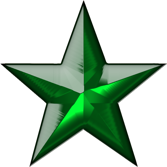 Star Green Ruby - Star Logo Png Green (591x591), Png Download