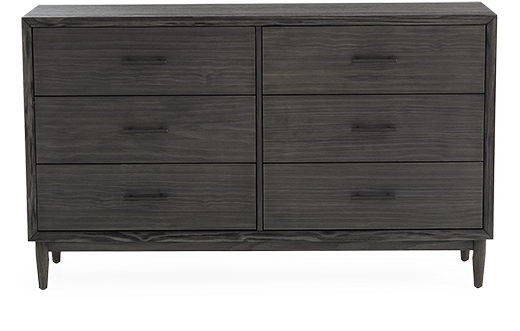 Image For Dark Grey 6-drawer Dresser From Brault & - Sideboard (519x804), Png Download