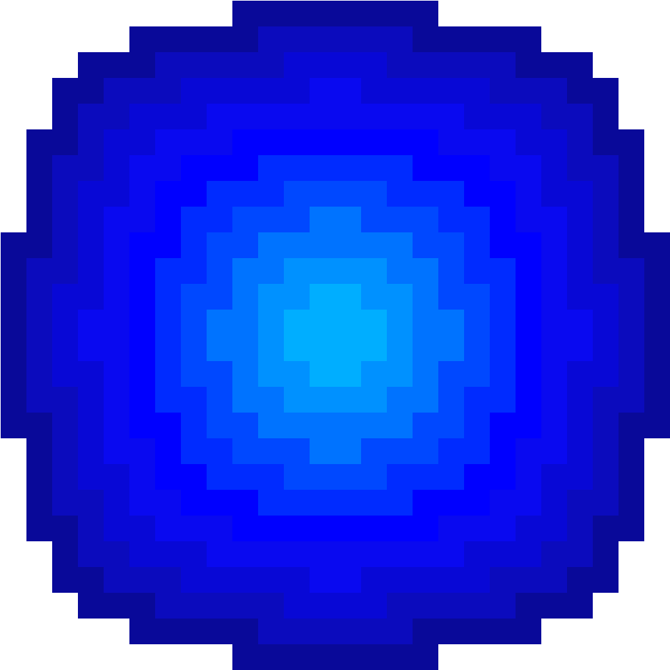Blue Orb - Simpsons Donut Pixel Png (1184x1184), Png Download