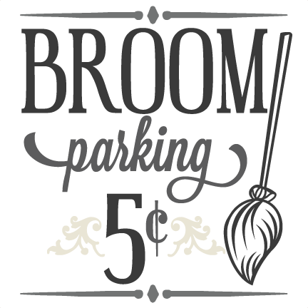 Broom Parking Sign Svg Cutting File Halloween Svg Cutting - Broom Parking Only Sign (432x432), Png Download