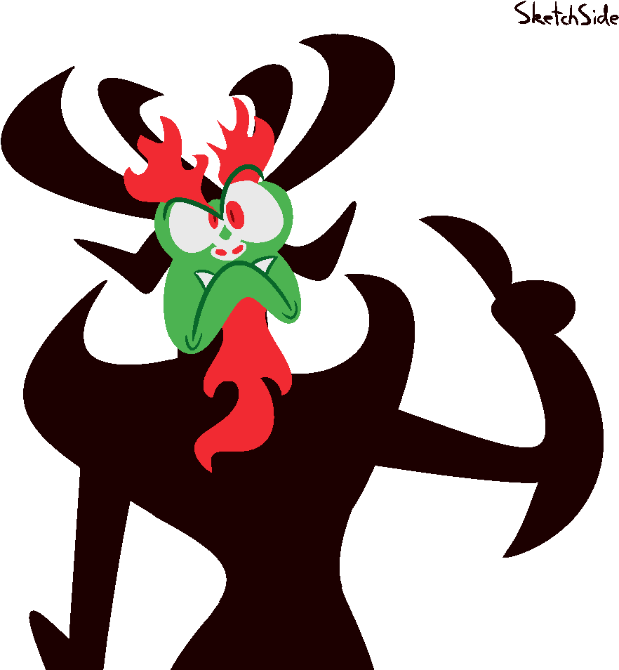 Aku Doodle - Cartoon (934x956), Png Download