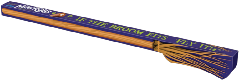 Cadbury Mini Roll Witches Broom - Train (800x800), Png Download
