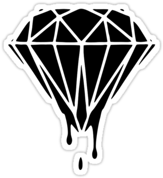 Tumblr Stickers - Google Zoeken - Dripping Diamond (375x360), Png Download